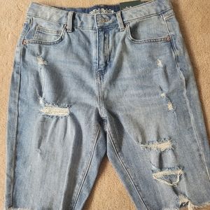 New wild fable Jean distressed biker shorts sz 6